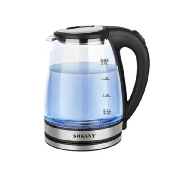 Sokany SK-1029 Electric Glass Kettle 1500W-2 Liter